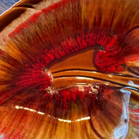 Vintage Maurice Of Calif USA Leaf-Shaped Ceramic Dish - Picture 11 of 11